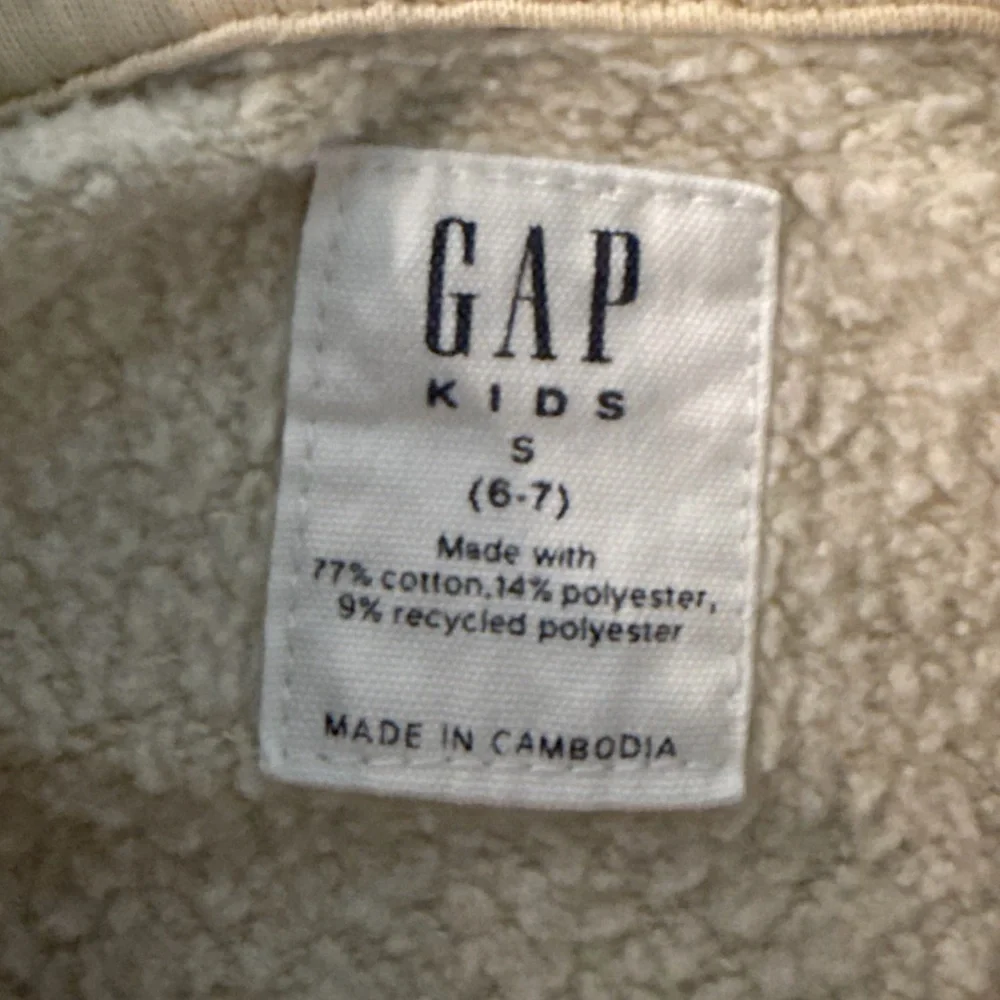 Gap Kids Small (6/7) Light Tan/Khaki Hoodie